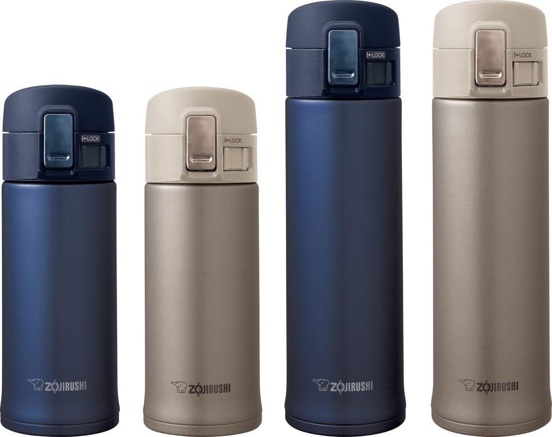 Zojirushi 16oz Stainless Steel Travel Mug – Leak-Proof Thermos | Smoky Blue | Vacuum Insulated | Hot & Cold Drink Bottle