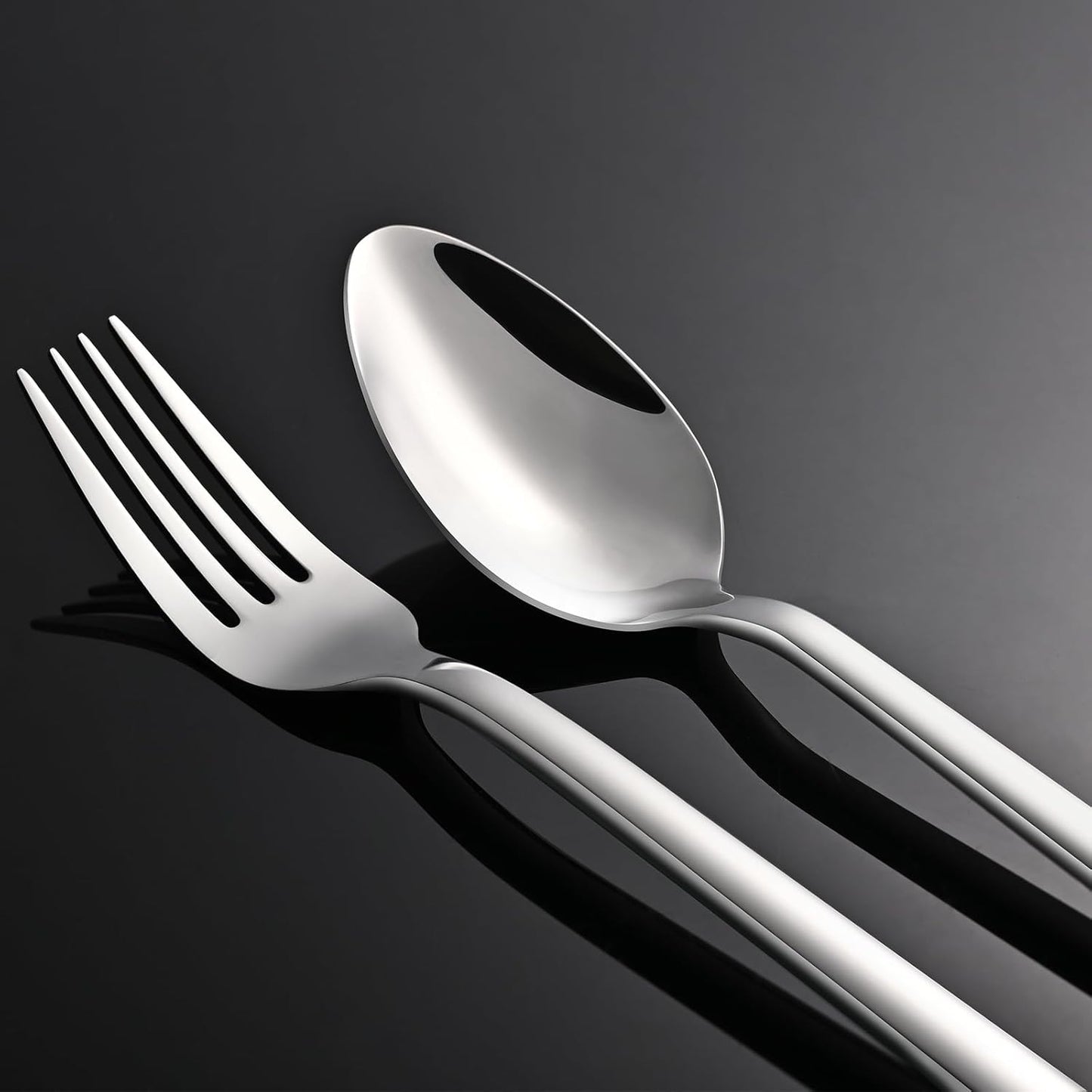 KINGSTONE Silverware Set, 20 Piece Stainless Steel Flatware for 4, Mirror Polished, Dishwasher Safe - Quality Prime Hub