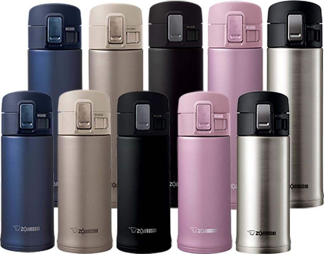Zojirushi 16oz Stainless Steel Travel Mug – Leak-Proof Thermos | Smoky Blue | Vacuum Insulated | Hot & Cold Drink Bottle