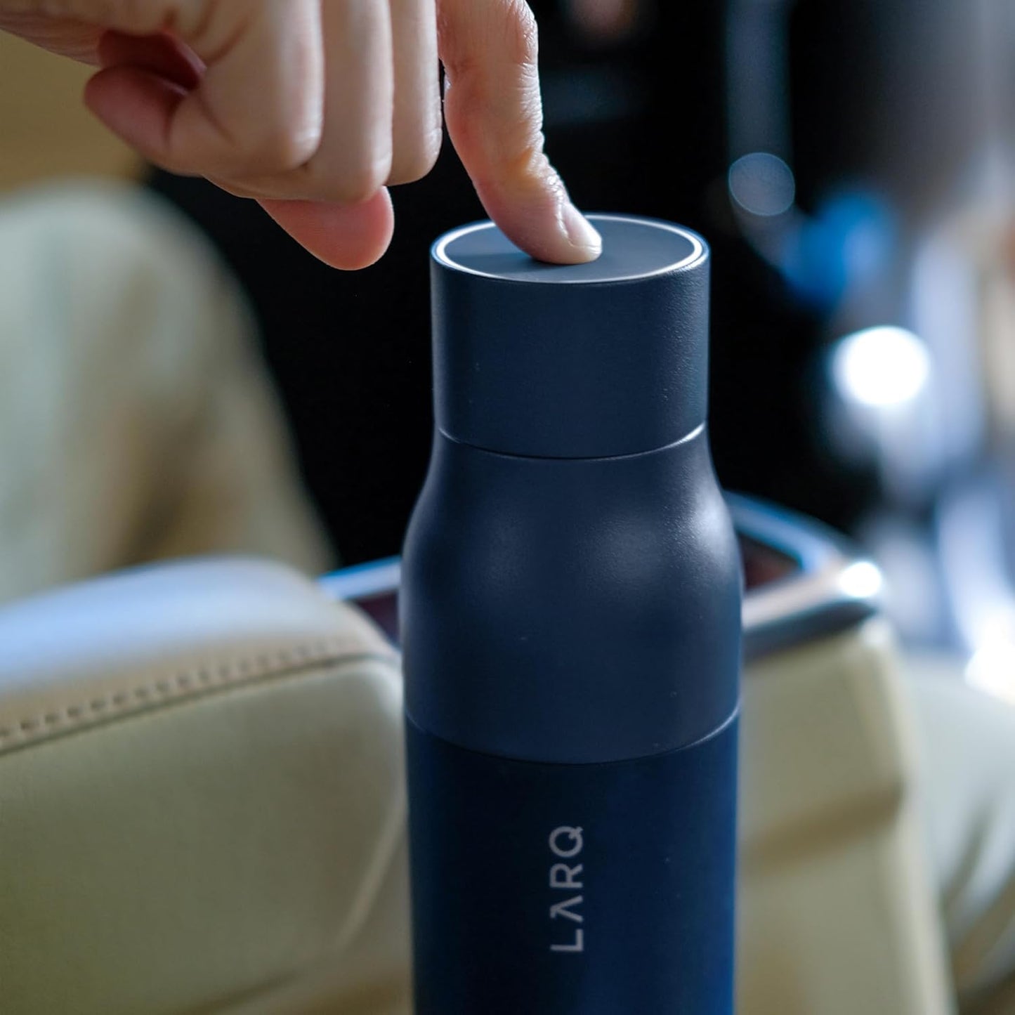 LARQ PureVis 25oz Self-Cleaning Water Bottle – Insulated Stainless Steel with UV Purifier, Monaco Blue - Quality Prime Hub