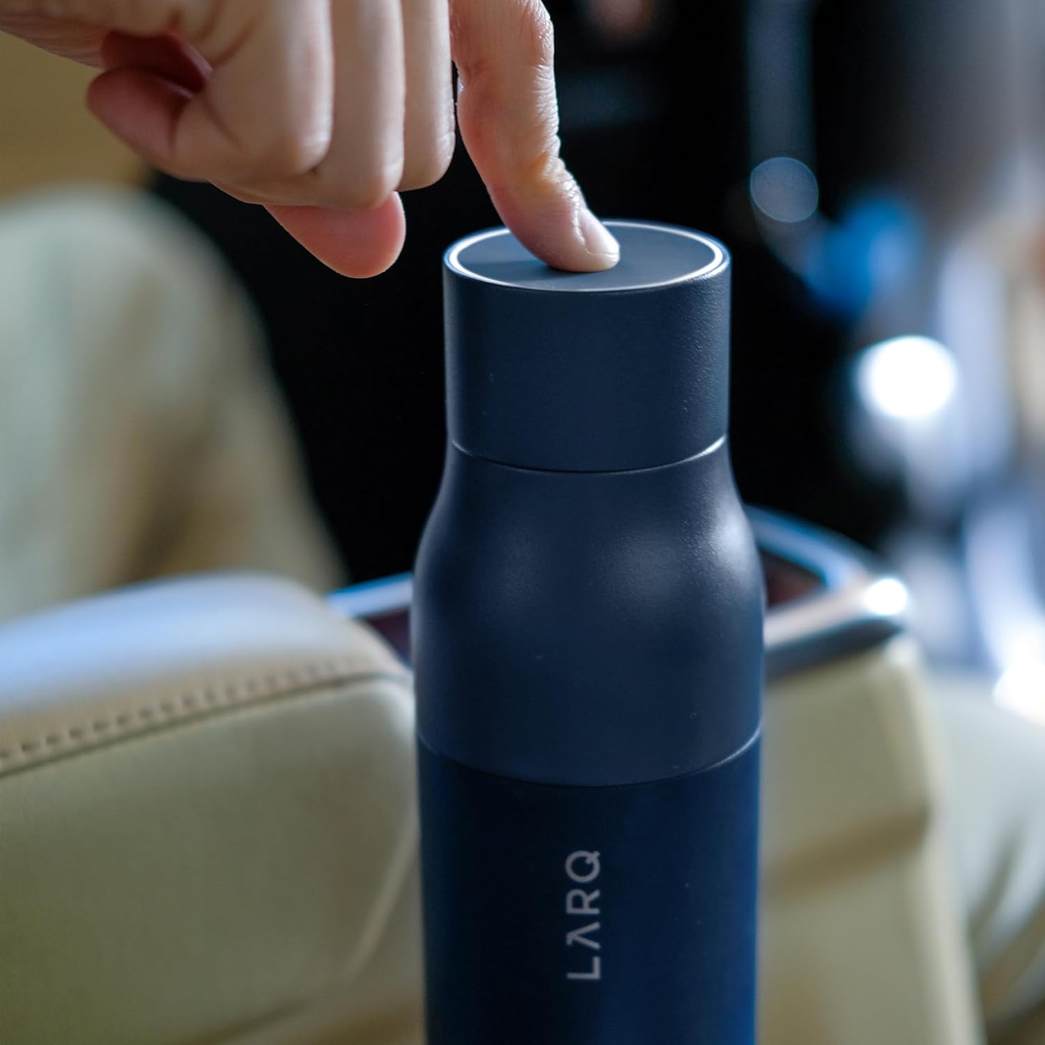 LARQ PureVis 25oz Self-Cleaning Water Bottle – Insulated Stainless Steel with UV Purifier, Monaco Blue - Quality Prime Hub